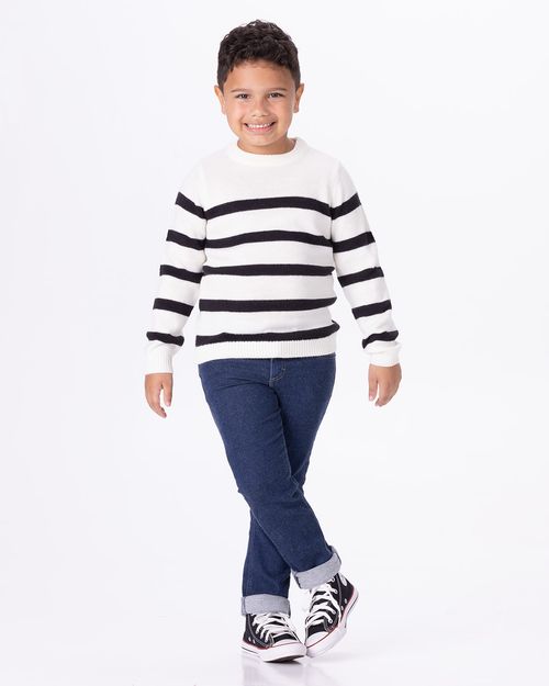 Suéter Infantil Menino Longo Em Tricô Malwee Kids