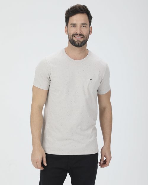 Camiseta Básica Masculina Slim Em Malha Botonê