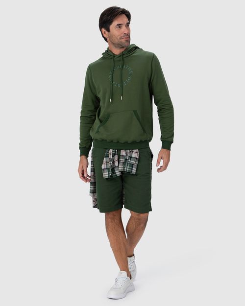 Blusão Masculino Com Capuz Creative Department Em Moletom Flanelado