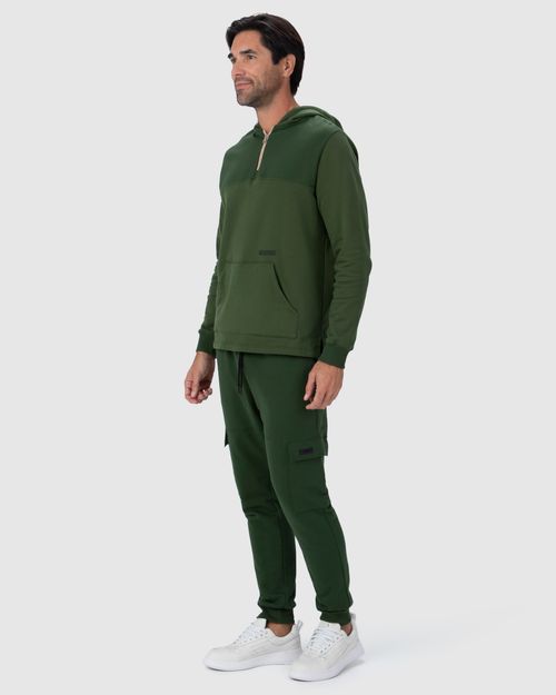 Blusão Masculino Zíper Peitoral Em Moletom Flanelado