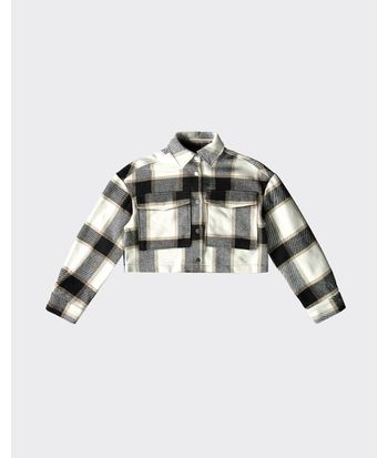 Jaqueta Feminina Oversized Xadrez Em Tweed - ENFIM