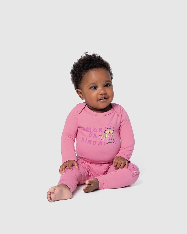 Calça Legging Bebê Em Algodão Malwee Kids