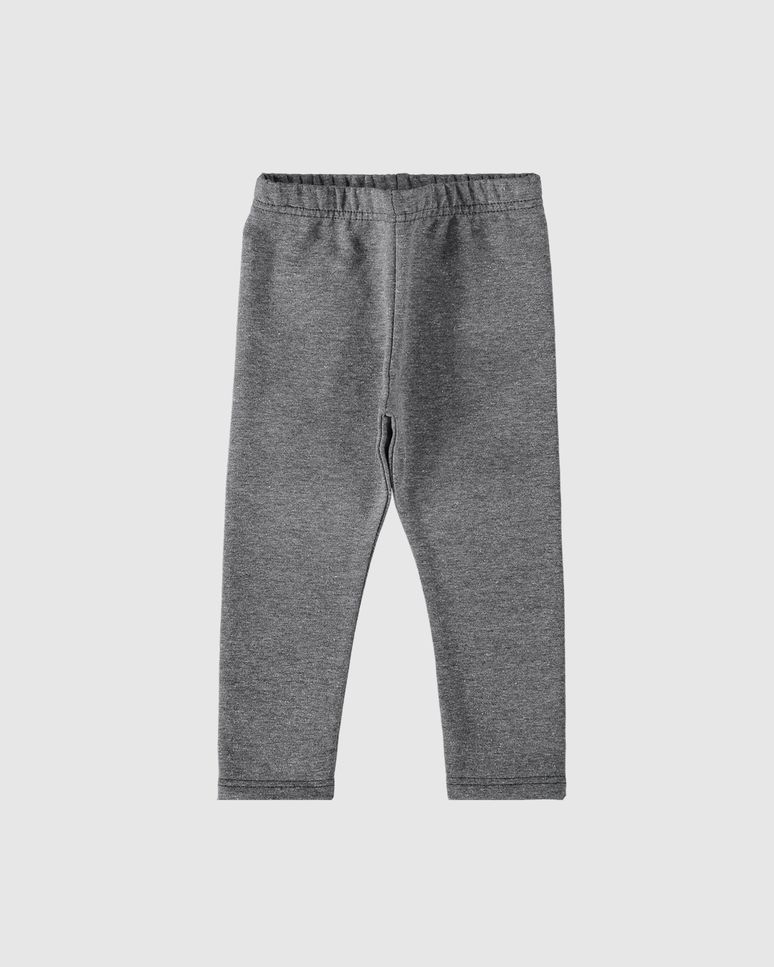 Calça Legging Bebê Em Moletom Stretch Flanelado Malwee Kids