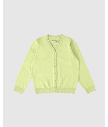 Cardigan Infantil Unissex Decote V Em Tricô Malwee Kids