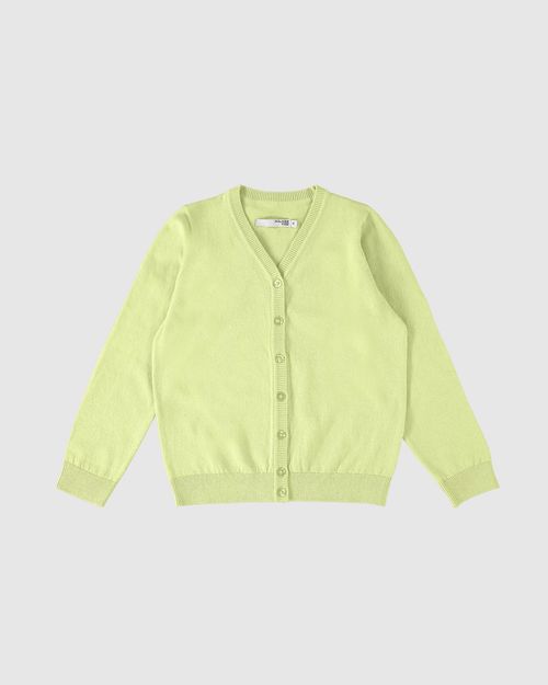 Cardigan Infantil Unissex Decote V Em Tricô Malwee Kids