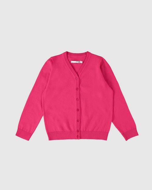 Cardigan Infantil Unissex Decote V Em Tricô Malwee Kids