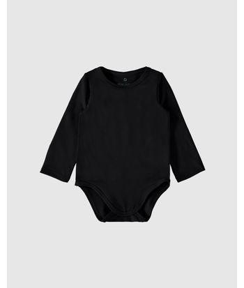 Body Bebê Decote Redondo Manga Longa Em Malha Flanelada Malwee Kids