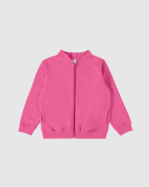 Jaqueta Infantil Unissex Bolso Funcional Em Moletom Flanelado Malwee Kids