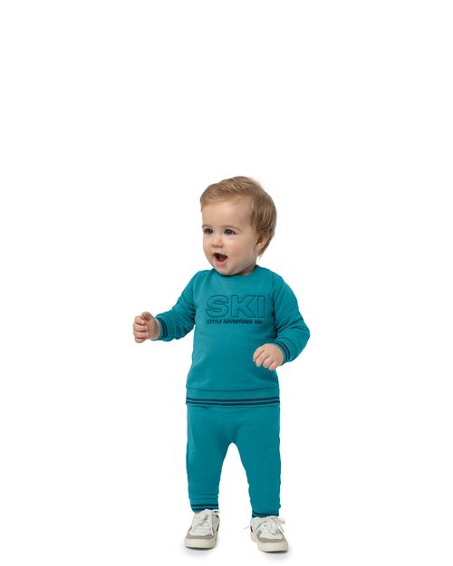 Conjunto Menino Ski Little Adventure Em Moletom Flanelado - Carinhoso