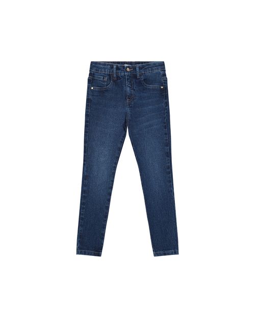 Calça Menina Skinny Em Jeans Com Elastano - Carinhoso