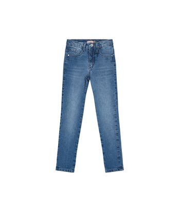 Calça Menino Skinny Cintura Média Em Jeans Com Elastano - Carinhoso