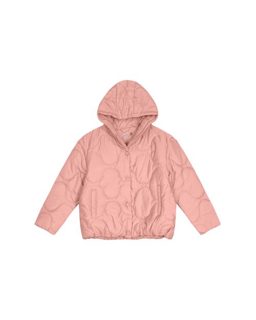 Jaqueta Menina Puffer Com Capuz Em Tafetá - Carinhoso