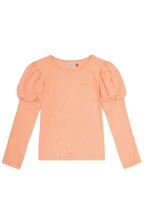 Blusa Menina Manga Longa Bufante Em Algodão - Carinhoso