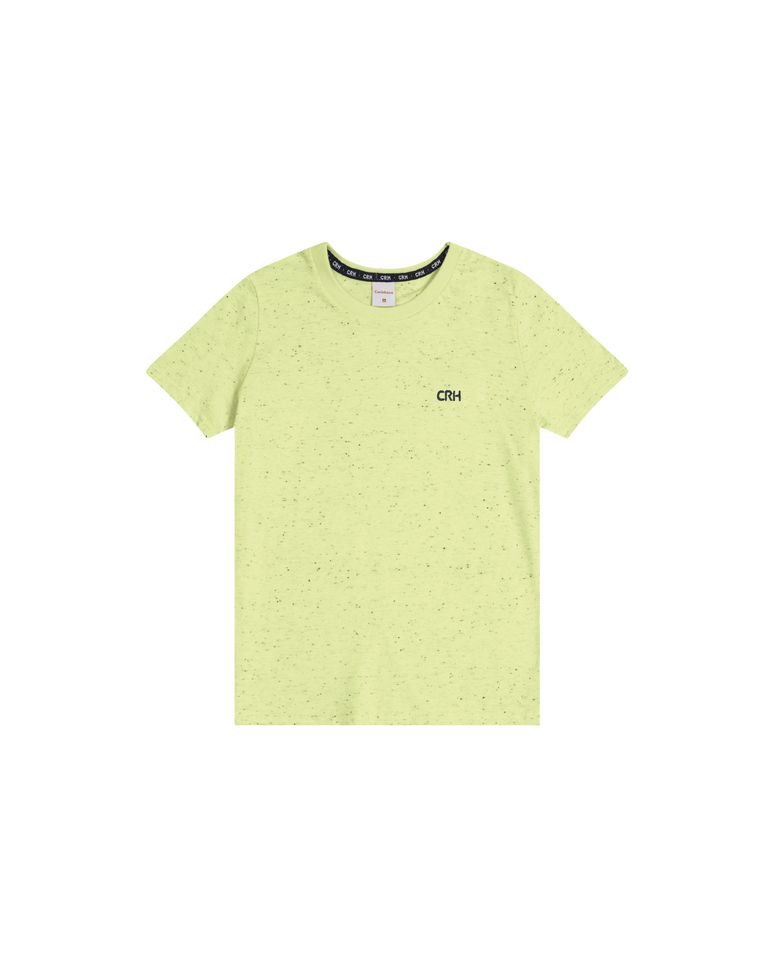 Camiseta Menino Decote Redondo Em Malha Botonê - Carinhoso