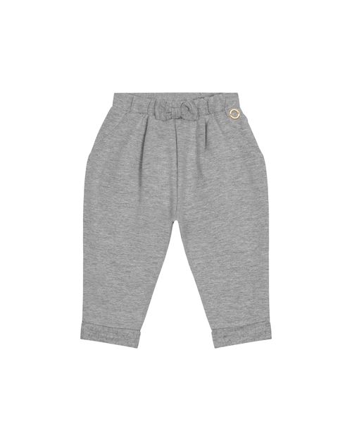 Calça Menina Detalhe Laço Em Moletom Stretch Flanelado - Carinhoso