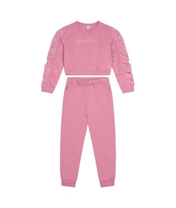 Conjunto Menina Shine E Glamour Em Moletom Flanelado - Carinhoso