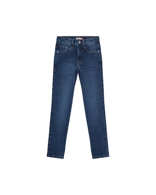 Calça Menino Skinny Cintura Média Em Jeans Com Elastano - Carinhoso