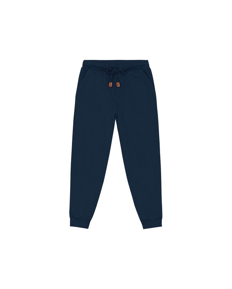 Calça Menino Jogger Bolso Faca Em Moletom Flanelado - Carinhoso