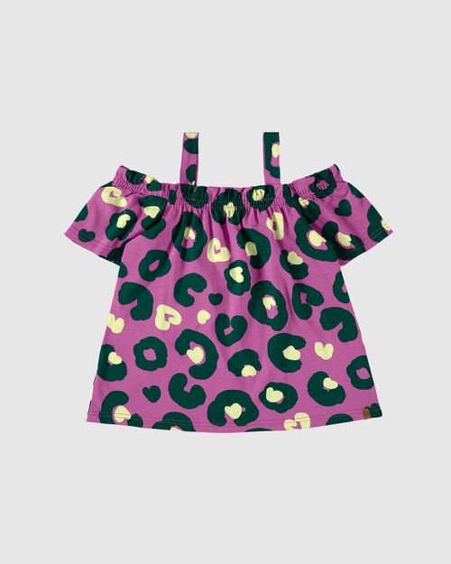 Blusa Infantil Menina Estampada Ciganinha Em Algodão Malwee Kids