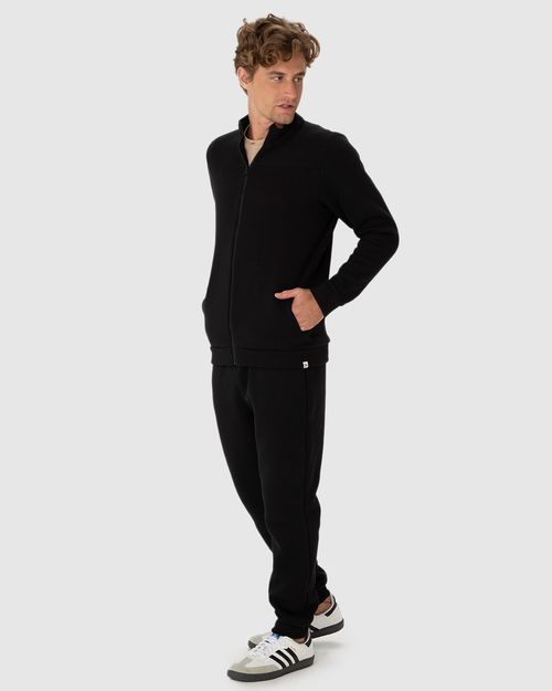 Jaqueta Masculina Bolsos Laterais Em Moletom Premium