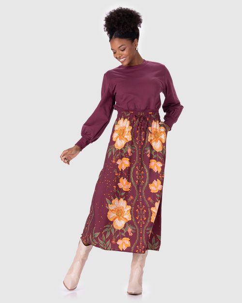 Blusão Feminino Barra Larga Em Moletom Stretch Flanelado