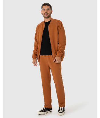 Calça Básica Masculina Bolso Faca Em Moletom Flanelado