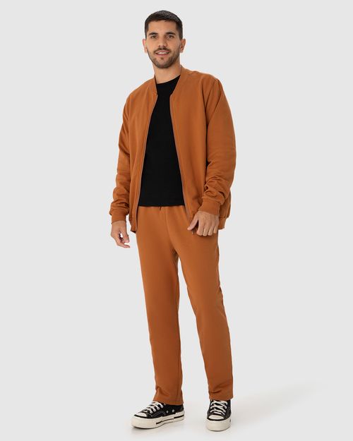 Calça Básica Masculina Bolso Faca Em Moletom Flanelado