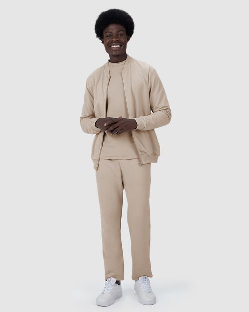 Calça Básica Masculina Bolso Faca Em Moletom Flanelado