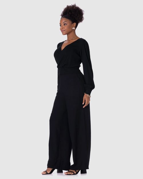 Blusa Cropped Feminina Manga Longa Em Malha Viscose Canelada