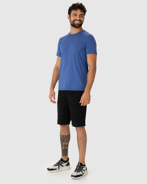 Camiseta Básica Masculina Slim Em Algodão