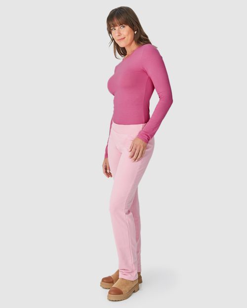 Blusa Básica Feminina Decote Redondo Em Viscose Stretch