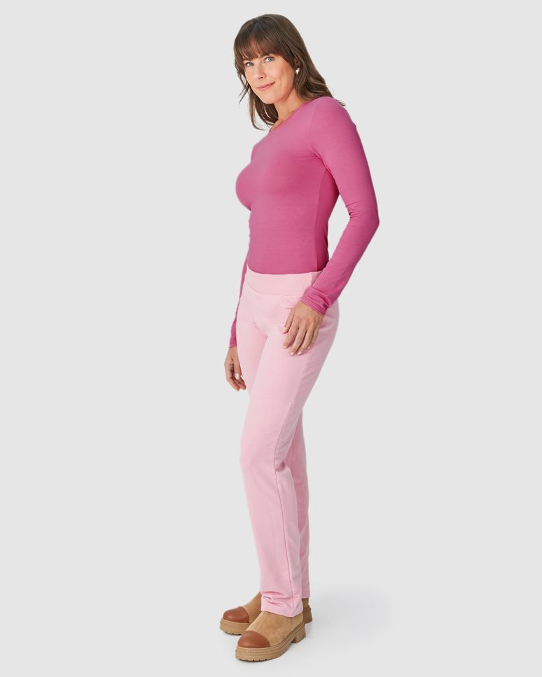 Blusa Básica Feminina Decote Redondo Em Viscose Stretch