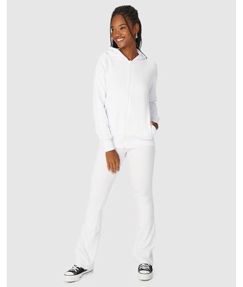 Calça Básica Feminina Flare Em Algodão