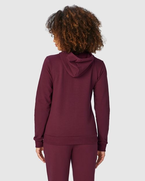 Conjunto Feminino Jaqueta Com Capuz Em Moletinho Stretch Viscose