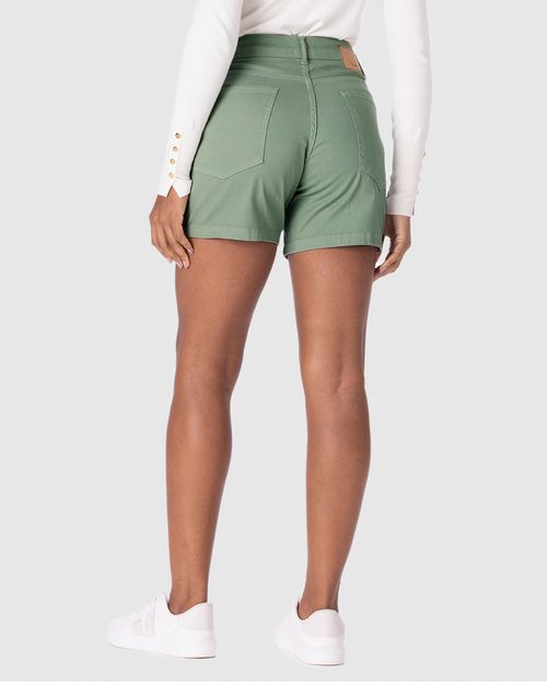 Bermuda Feminina Comfort Em Sarja Com Elastano