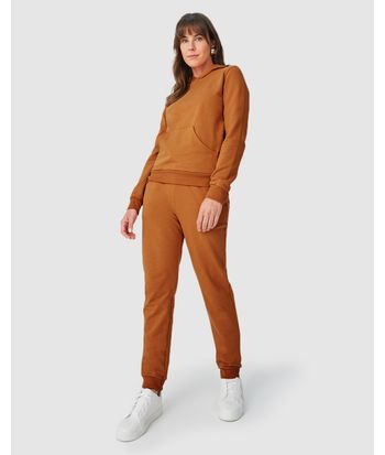 Blusão Básico Feminino Com Capuz Moletom Stretch Flanelado