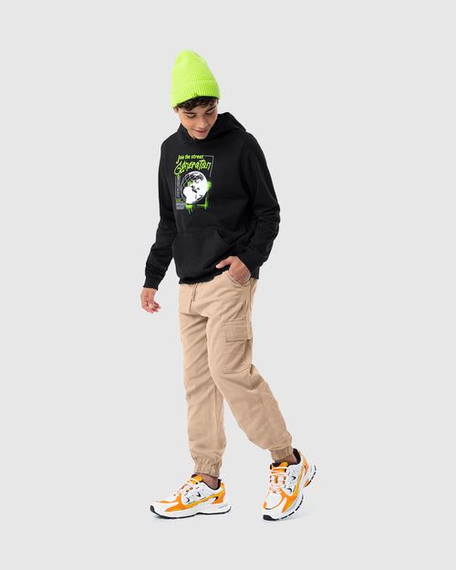 Blusão Menino Oversized Estampado Em Moletom Malwee Kids