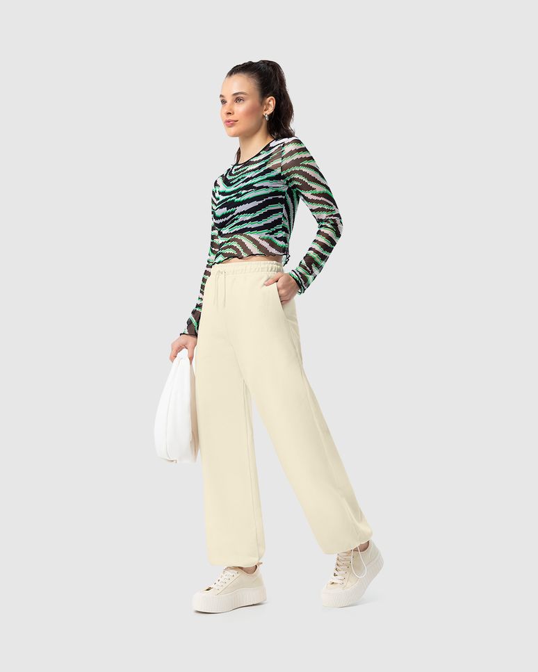 Calça Menina Parachute Em Moletom Flanelado Malwee Kids