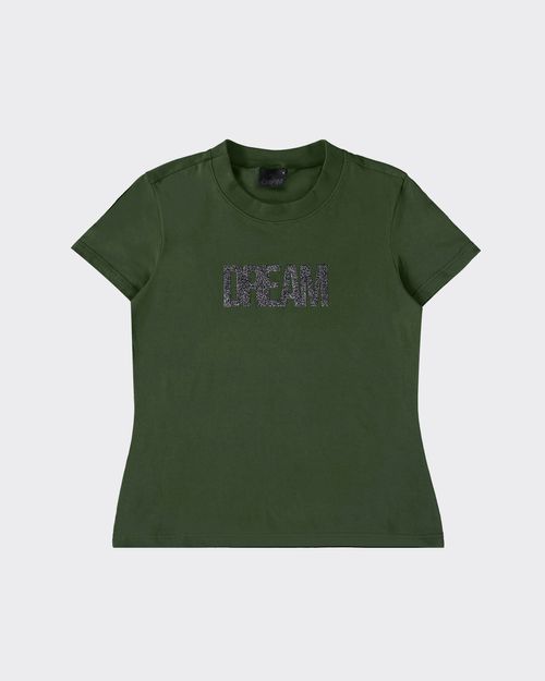 T-Shirt Feminina Baby Look Dream Em Algodão - ENFIM
