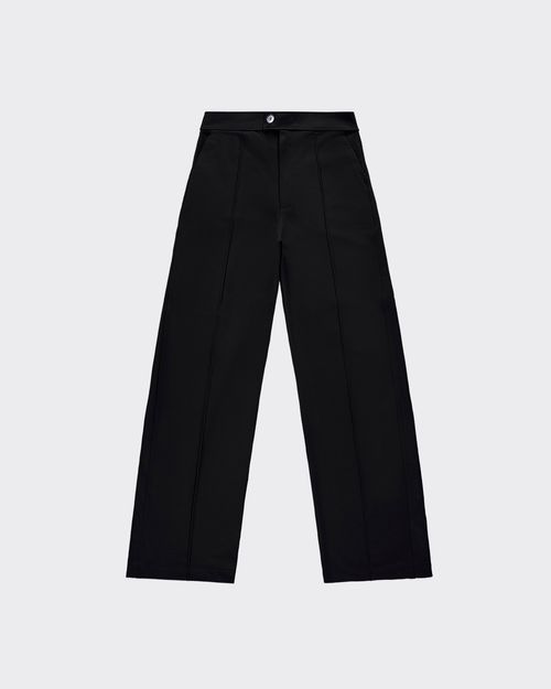 Calça Wide Leg Feminina Recorte Frontal Em Moletom - ENFIM