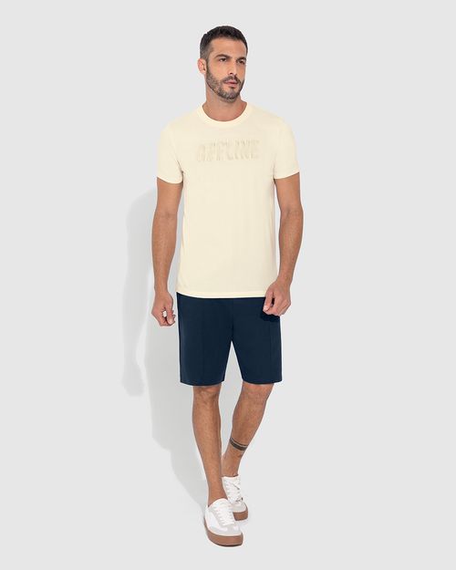 Bermuda Masculina Relaxed Fit Recorte Frontal Em Moletom - ENFIM