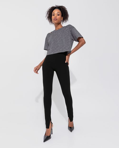 Blusa Ampla Feminina Recorte Ombro Em Malha Lurex - ENFIM