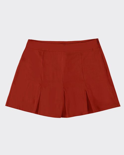 Shorts Saia Feminino Com Pregas Em Viscose - ENFIM
