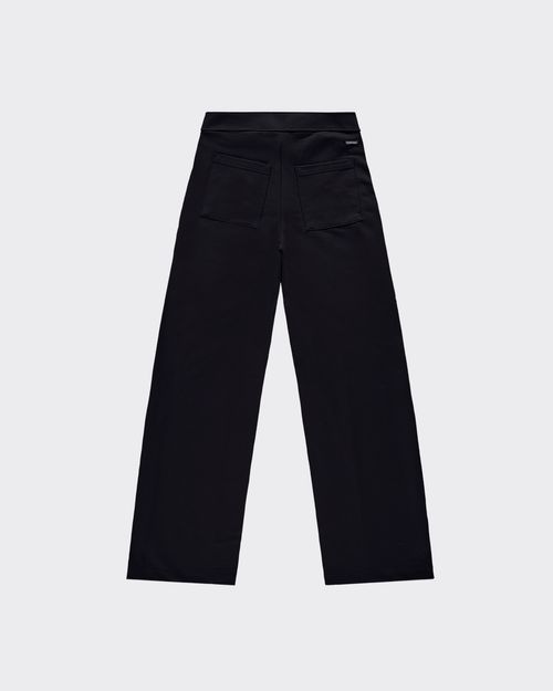 Calça Wide Leg Feminina Recorte Frontal Em Moletom - ENFIM