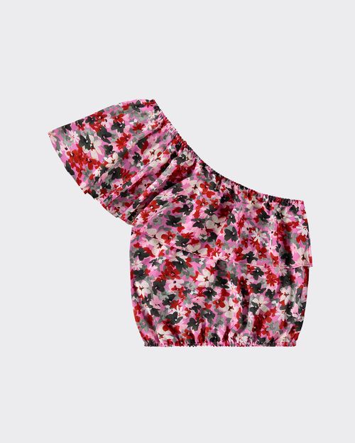 Blusa Feminina Floral Decote Ombro Só Em Viscose - ENFIM