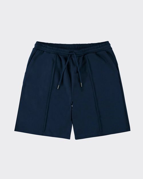 Bermuda Masculina Relaxed Fit Recorte Frontal Em Moletom - ENFIM