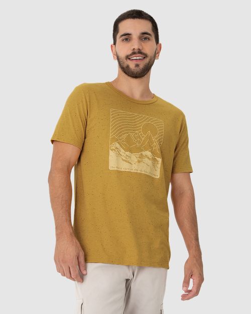 Camiseta Masculina Manga Curta The Best View Em Malha Botonê