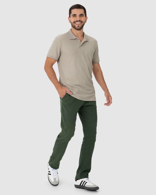 Camisa Polo Masculina Gola Esporte Em Malha Texturizada