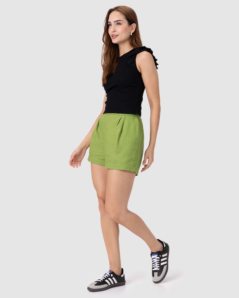 Blusa Feminina Manga Com Babados Em Ribana