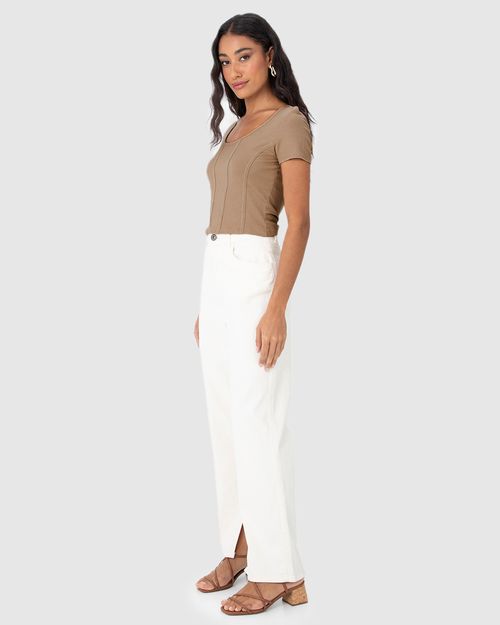 Blusa Cropped Feminina Corset Em Malha Viscose Canelada